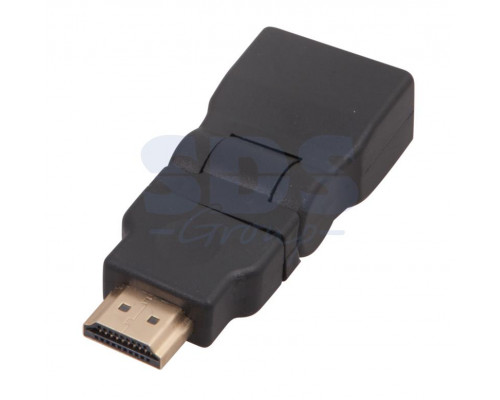 ПЕРЕХОДНИК шт.HDMI - гн.HDMI поворотный GOLD REXANT