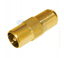 ПЕРЕХОД гнездо F - штекер TV GOLD PROCONNECT