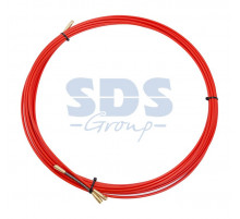 Протяжка кабельная (мини УЗК в бухте), стеклопруток, d=3,5мм, 10м КРАСНАЯ