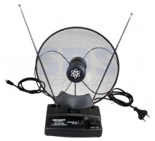 RX-102-1 антенна комнатная VHF, UHF, 47-860 MHz с усилением 36dB REXANT