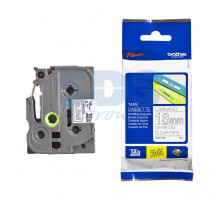 TZE145 ЛЕНТА 18MM БЕЛЫЙ НА ПРОЗРАЧНОМ