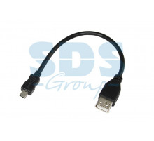 Шнур micro USB (male) - USB-A (female) 0.2M черный REXANT