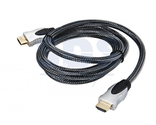 Шнур HDMI - HDMI gold 1.5М металл (блистер) REXANT