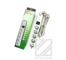 MOST LITE LRG (3м) 5 розеток, белый Китай BL1