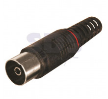 РАЗЪЁМ гнездо TV без пайки Черный PROCONNECT