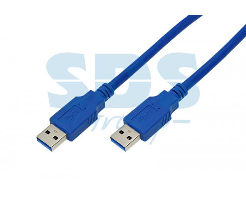 шнур штекер USB A 3.0- штекер USB A 3.0 0,75м REXANT