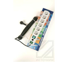 MOST REAL RG 7м 6 розеток, белый BL1