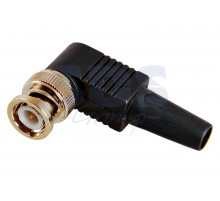 РАЗЪЁМ штекер BNC под винт с колпачком Угловой (02-002) REXANT