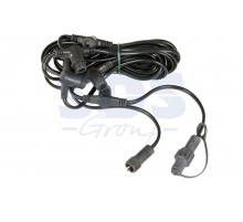 Комплект подключения сосулек светодиодных 50 или 80 см. Длина 6,5 метра, 5 патронов, шаг 1,5 метра, цвет провода черный.