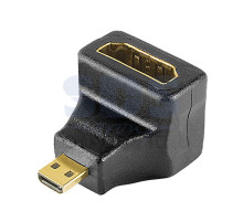 ПЕРЕХОДНИК гн.HDMI - шт.Micro HDMI угловой GOLD REXANT