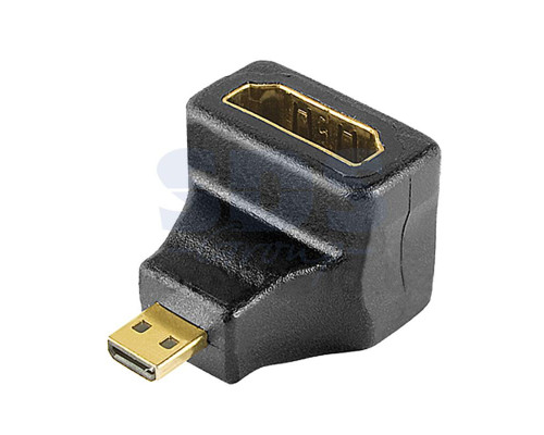 ПЕРЕХОДНИК гн.HDMI - шт.Micro HDMI угловой GOLD REXANT