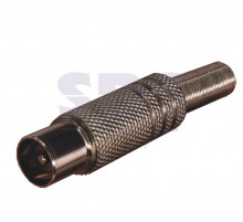 РАЗЪЁМ штекер TV никель c пружиной REXANT