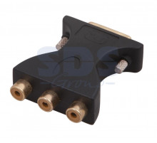 ПЕРЕХОДНИК шт.DVI - 3гн.RCA GOLD REXANT