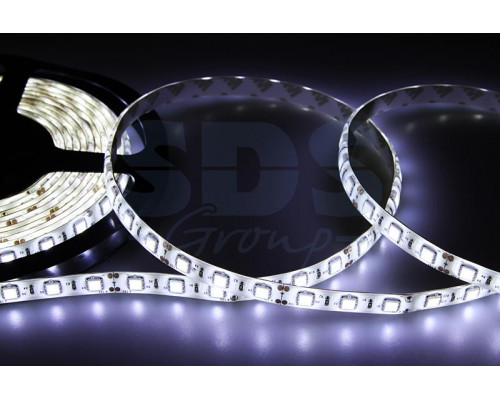 LED лента герметичная в силиконе, ширина 10 мм, IP65, SMD 5050, 60 диодов/метр, 12V, цвет светодиодов белый