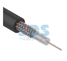 Кабель 2C-2V, MicroCoaxial+Cu, (72%), 75 Ом, 200м., черный (OUTDOOR) REXANT