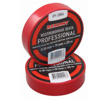 Изолента профессиональная 0.18 х 19 мм х 20м красная REXANT
