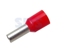 НАКОНЕЧНИК ШТЫРЕВОЙ ВТУЛОЧНЫЙ изолированный (НШВИ F-12мм) 10мм² (СЕ100012red) красный REXANT