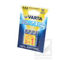 VARTA HIGH ENERGY 4903 LR03 3+1 шт BL4 NEW