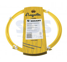 Протяжка кабельная (мини УЗК в бухте), 20м, стеклопруток, d=3мм, латунный наконечник, заглушка.