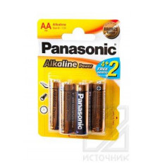 Panasonic Alkaline Power LR6APB/6BP 4+2F LR6 4+2 шт BL6