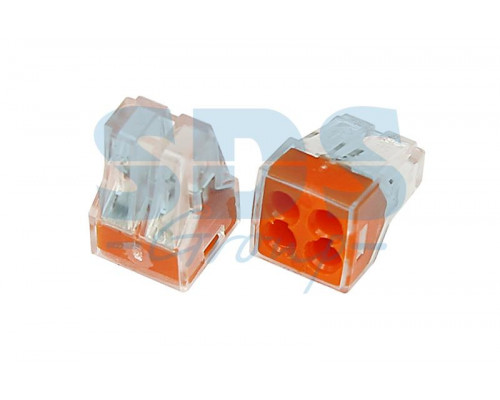 Электромонтажные экспресс-клеммы 773-324 (4*2.5мм²) REXANT