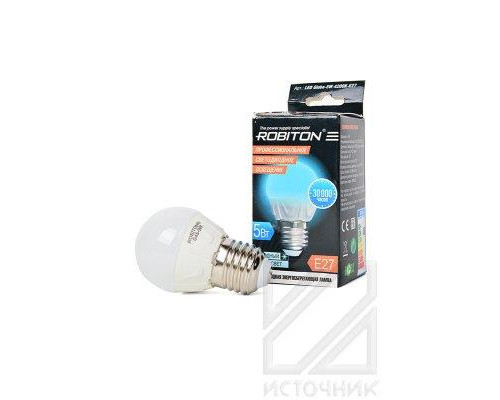 ROBITON LED Globe-5W-4200K-E27 BL1