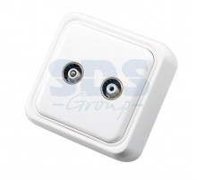 Телевизионная розетка накладная -2 (малая) REXANT