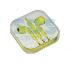 Наушники с микрофоном желтые