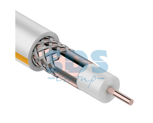 Кабель SAT 50M+Cu/Cu/Al, (64%), 75 Ом, 20м., белый PROCONNECT
