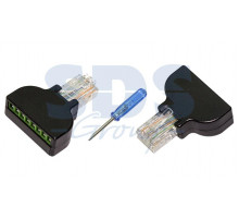 ДЖЕК штекер 8Р8С с клеммной колодкой REXANT