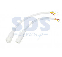 Соединительный кабель (3pin) герметичный (IP67) 3х0.5мм² 300V белый REXANT