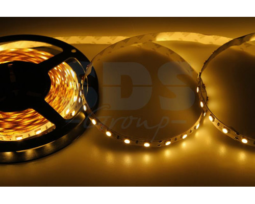 LED лента открытая, ширина 10 мм, IP23, SMD 5050, 60 диодов/метр, светоотдача 18 LM/1 LED, 12V, цвет светодиодов теплый белый LAMPER