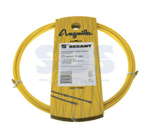 Протяжка кабельная (мини УЗК в бухте), 15м, стеклопруток, d=3мм, латунный наконечник, заглушка.