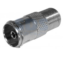 ПЕРЕХОД гнездо F - гнездо TV с кольцом PROCONNECT