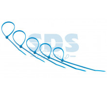 Хомут nylon 200 х 4.0 мм 25шт синий REXANT