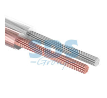 Кабель акустический, 2х2.50 мм², прозрачный SILICON, 100 м. REXANT