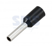 НАКОНЕЧНИК ШТЫРЕВОЙ ВТУЛОЧНЫЙ изолированный (НШВИ F-8мм) 1.5мм² (СЕ015008black) черный REXANT