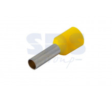НАКОНЕЧНИК ШТЫРЕВОЙ ВТУЛОЧНЫЙ изолированный (НШВИ F-12мм) 6мм² (СЕ060012yellow) желтый REXANT