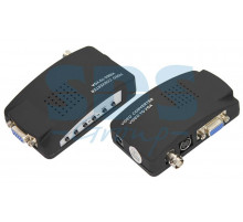 Конвертер BNC + S-video на VGA REXANT