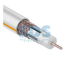 Кабель SAT 50 M, Cu/Al/Cu, (75%), 75 Ом, 100м., белый REXANT