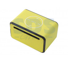 Акустическая колонка 2138 Bluetooth, microSD, USB-flash, AUX, FM-tuner желтая