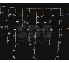 Гирлянда Айсикл (бахрома) светодиодный, 1,8 х 0,5 м, белый провод, 220В, диоды синие