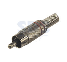 РАЗЪЁМ штекер RCA Металл пайка ZN Черные/Красные PROCONNECT