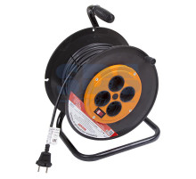 Удлинитель на катушке 30м (4 роз.) 2х1.0 с вкл. REXANT (Сделано в РОССИИ)