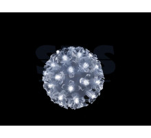 Шар светодиодный 220V, диаметр 12 см, 50 светодиодов, цвет белый