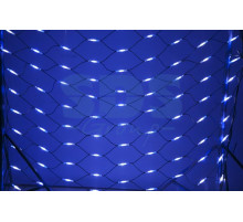 Гирлянда - сеть Чейзинг LED 2*1.5м (288 диодов), КАУЧУК, БЕЛЫЕ и СИНИЕ диоды