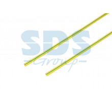 1.5 / 0.75 мм 1м термоусадка желто-зеленая REXANT