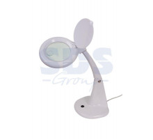 Лупа настольная малая 3Х +доп.12Х с подсветкой 60 LED, белая REXANT