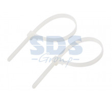 Хомут многоразовый 8.0 x 200 мм 100 шт белый СКМ-200 REXANT