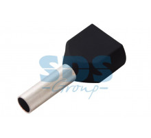 НАКОНЕЧНИК ШТЫРЕВОЙ ВТУЛОЧНЫЙ изолированный (НШВИ F-8мм) 2х1.5мм² (TE-1508) черный REXANT